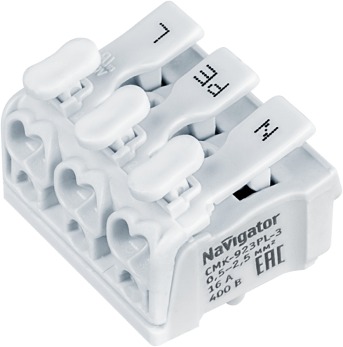 Клемма монтажная 61 691 NTC-CMK-923PL-3-50 (уп.50шт) Navigator 61691