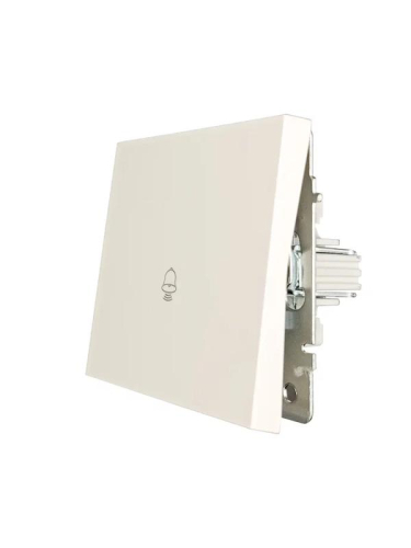 Кнопка звонка СП ZIMA IP20 безвинт. зажим слон. кость LEZARD 704-9088-103QC