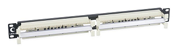 Кросс панель CP-100P-110TYPE 100 парная 110 типа 19дюйм 1U (без модулей) Cabeus 7013c
