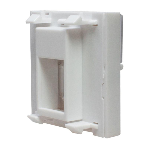 Панель лицевая 1 порт 45х45 Keystone шторка откидное маркиров. окно (DIY) SUPRLAN 10-0301-1