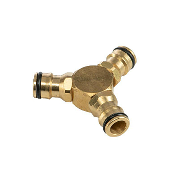 Тройник Y для быстросъемного соединения латунный Профи ЧЕТЫРЕ СЕЗОНА 62-0281-3-F
