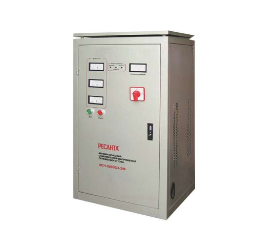 Стабилизатор напряжения АСН-80000/3 3ф 80кВт IP20 электромех. Ресанта 63/4/15