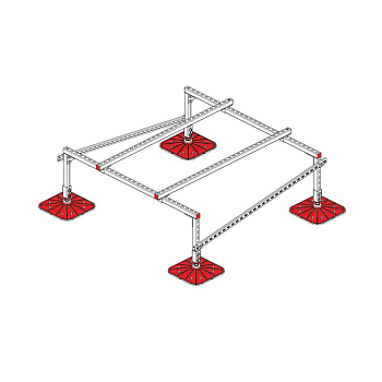 Конструкция опорная для установки оборудования TECHNORAPTOR FOOT 1500х1500 тип 1 KM-TR-F-SSEI-1500-1500-1 КМ TR0025