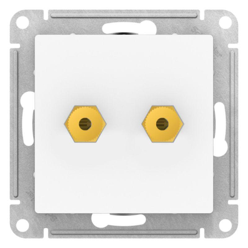 Аудиорозетка двойная AtlasDesign лотос SE ATN001387