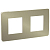Рамка 2-м UNICA STUDIO бронза/беж. SchE NU280451