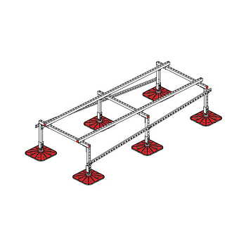 Конструкция опорная для установки оборудования TECHNORAPTOR FOOT 1000х2500 KM-TR-F-SSEI-1000-2500 КМ TR0006