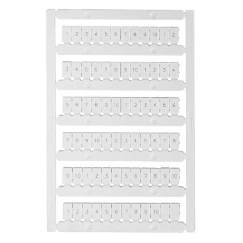 Маркировка для лазерной печати "1-10" OptiClip MC6/H/1-10 КЭАЗ 332721