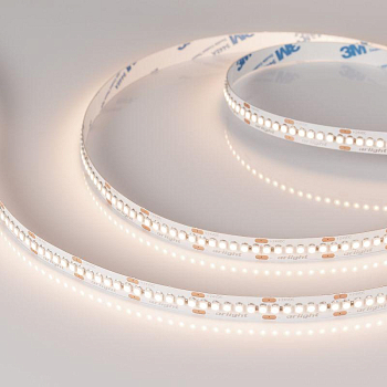 Лента светодиодная RT-A240-10mm 24V Warm 3500К 19.2Вт/м IP20 3528 открыт. (уп.5м) Arlight 040545