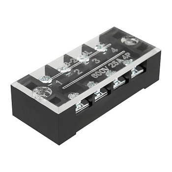 Блок зажимов клеммный БЗН ТВ-2504 2.5кв.мм 25А 4 пары Rexant 11-2151