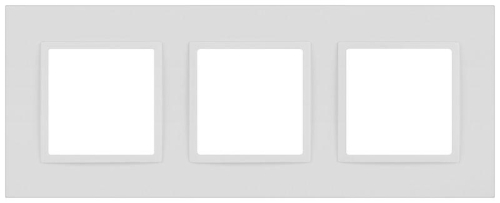 Рамка для розеток и выключателей ЭРА Elegance 14-5013-01М Classic на 3 поста матов. бел. Эра Б0065826