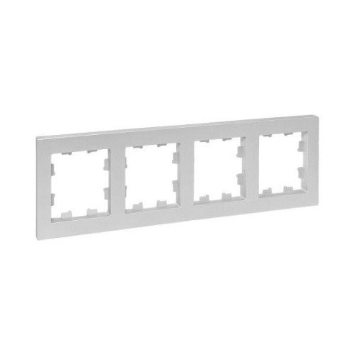 Рамка 4-м Эпика пластик алюм. EKF UP1-FPA-04