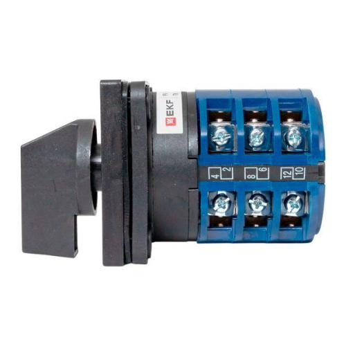 Переключатель кулачковый ПК-1-43 3п 32А "1-0-2" IP65 EKF pk-1-43-32-65