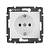 Розетка 1-м СП Valena 16А IP21 с заземл. на винтах механизм бел. Leg 774420