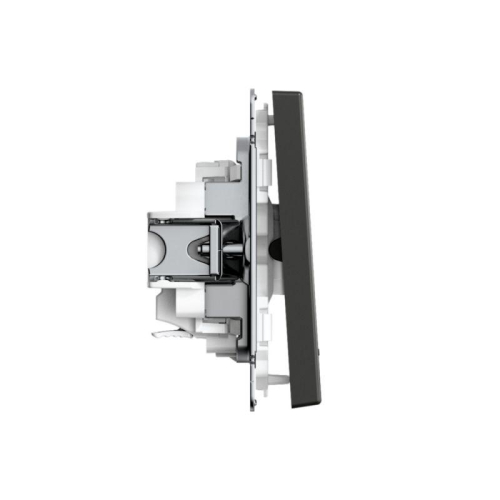 Выключатель 1-кл. ArtGallery 10AX с подсветкой быстрозажим. клем. механизм базальт SE GAL001413S