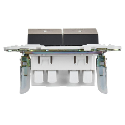 Выключатель 2-кл. SKANDY 10А SK-V16G для отелей с индикацией графит IEK SK-V20-2-10-K53