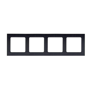 Рамка 4-м Стокгольм металл. черн. PROxima EKF EZM-G-305-10
