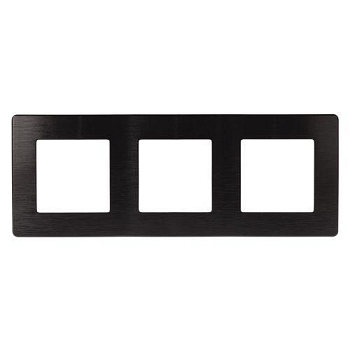 Рамка 3-м 12-5103-06 сатин черн. Эра Б0052524