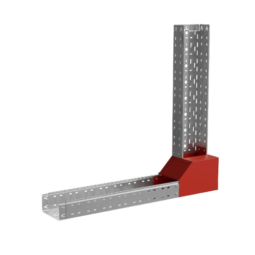 Угол для лотка вертикальный внутр. L 100х500мм с разворотом трассы на 90град. "ПЛЮС" HD85 КМ PL17659