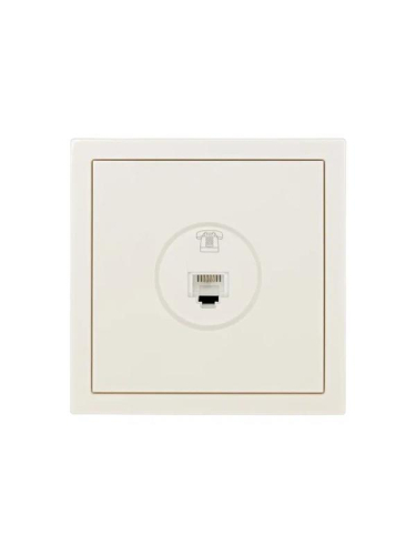 Розетка телефонная СП ZIMA IP20 евро стандарт механизм сл. кость LEZARD 704-9088-137