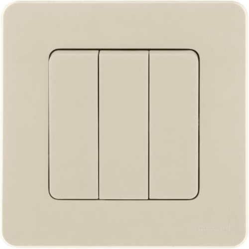 Выключатель 3-кл. Inspiria 10АХ 250В винтов. зажимы сл. кость IEK 673541