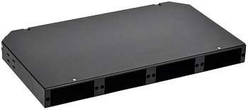 Кросс укомплектованный 1U оптический станд. ST кассетный (б.к. под 4 шт) ITK FBPS-00-1U