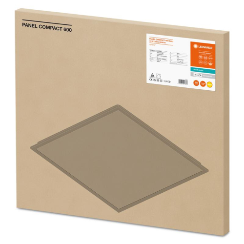 Светильник светодиодный Compact ДВО 33Вт 600х600 3000К 3630лм CRI80 IP40/IP20 DALI бел. панель LEDVANCE 4099854017803