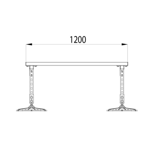 Конструкция опорная для установки оборудования TECHNORAPTOR FOOT 1200х1200 KM-TR-F-SSEI-1200-1200 КМ TR0010