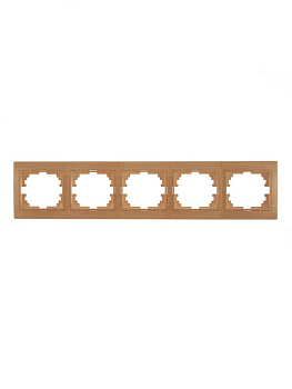 Рамка 5-м Mira горизонт. ясень LEZARD 701-4700-150