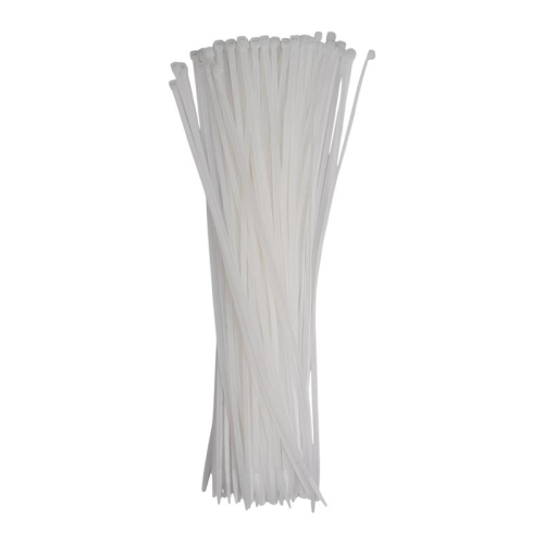 Хомут кабельный PCT 4.8х400-100WH 4.8х400 PA6.6 бел.(уп.100шт) JazzWay 5054097