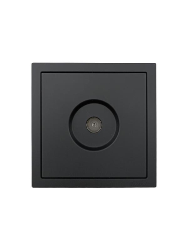 Розетка ТВ проходная СП ZIMA IP20 черн. бархат LEZARD 704-4288-129