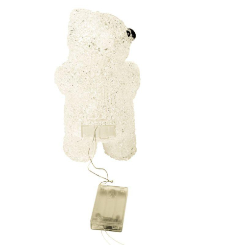 Фигура светодиодная акриловая "Медвежонок" 12х22х13см 10LED бел. 0.5Вт 4.5В IP20 элементы питания 3хAAA (не в компл.) Neon-Night 513-311