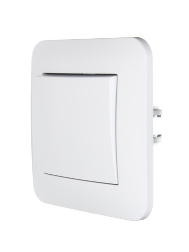 Выключатель 1-кл. 1п СП ASTI 10А IP20 в сборе бел. LEZARD 7081-0202-100