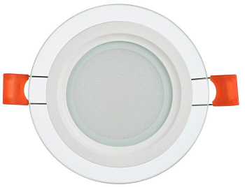 Светильник светодиодный ДВО 1620 6Вт 4000К IP20 встраив.  со стекл. круг IEK LDVO0-1620-06-4000-K01