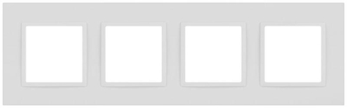Рамка для розеток и выключателей ЭРА Elegance 14-5014-01М Classic на 4 поста матов. бел. Эра Б0065828
