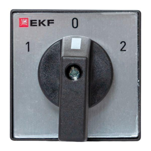 Переключатель кулачковый ПК-1-21 1п 10А "1-0-2" IP65 EKF pk-1-21-10-65