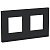 Рамка 2-м UNICA PURE горизонт. каучук/антрацит SchE NU600482