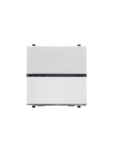 Механизм переключателя 1-кл. 2мод. СП Zenit 16А IP20 с клавишей альп. бел. ABB 2CLA220200N1101