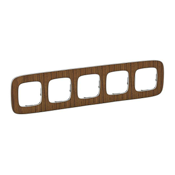 Рамка 5-м Valena Allure универсальная орех Leg 754465