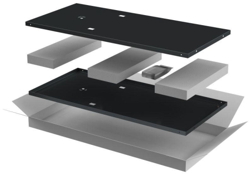 Комплект стенок боковых 600мм для шкафа 42U черн. LINEA E ITK LE05-42UX6-X