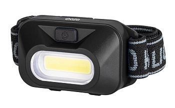 Фонарь налобный H9-L1W-bk 1Вт COB 100лм 3 режима: 100проц./30проц./мигающ. 3хAAA (не в компл.) ФАZА 5022386