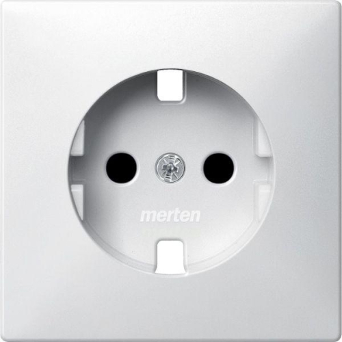 Плата центральная 1-м СП Merten 16А IP20 для механизма розетки Schuko полярн. бел. SchE MTN2330-4019