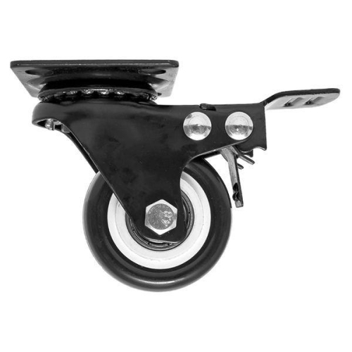 Ролик с тормозом D50мм стат. нагрузка 70 кг черн. EKF ROL-B08-01B-050-402B-CUA