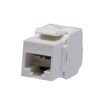 Модуль розеточный Keystone Jack 8P8C RJ-45 UTP кат.6 заделка без инструмента 180град. (DIY) SUPRLAN 10-0342-1