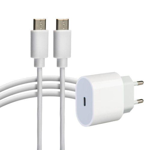 Устройство зарядное сетевое USB-C 20Вт в комплекте с кабелем USB-C - USB-C Rexant 16-0233-4
