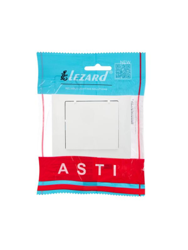 Розетка 1-м СП ASTI 16А IP20 с заземл. с крышкой термопласт в сборе бел. LEZARD 7081-0202-123В
