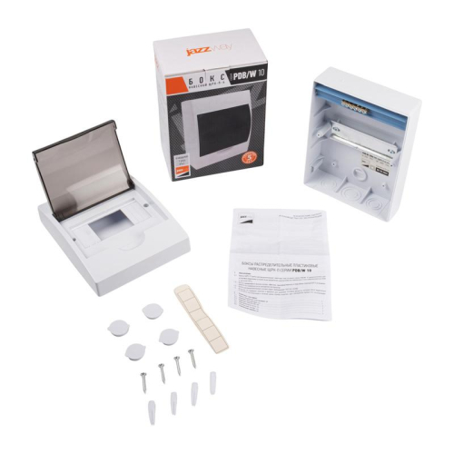 Бокс модульный накладной PDB/W 1006 WH (ЩРН-П- 6) IP41 пластик. Pro JazzWay 5071650