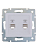Розетка телефонная 2-м СП Karina RJ11 механизм бел. LEZARD 707-0288-138