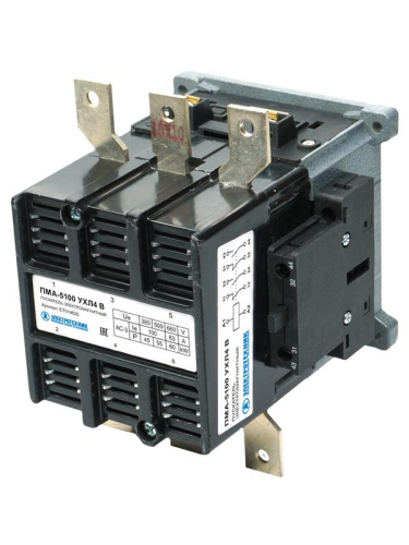 Пускатель электромагнитный ПМА-5100 УХЛ4 В 100А 110В 2НО+2НЗ IP00 нереверсивный без реле Электротехник ET014635