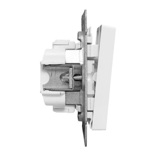 Выключатель проходной 2-кл. СП Эпика механизм бел. EKF UP1-SWW-21