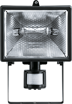 Прожектор 94 611 NFL-SH1-500-R7s/BL 500Вт R7s IP44 (ИО 500вт черн. с датчиком движ.) Navigator 94611
